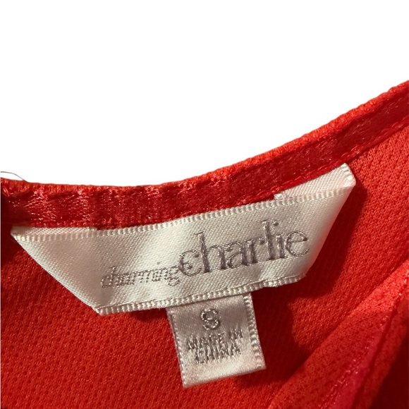 Charming Charlie Red Halter A-Line Cocktail Dress - Picture 3 of 3